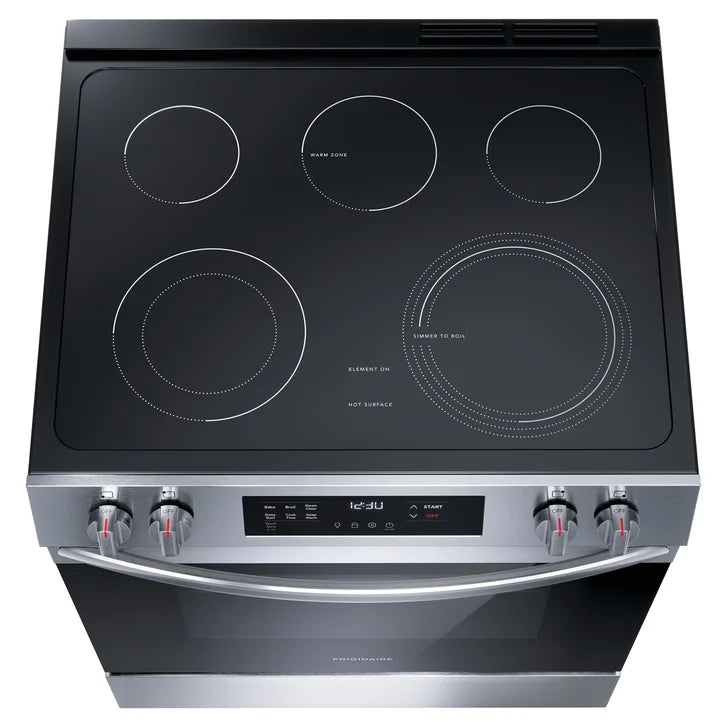 Frigidaire 30 in 5.3 cu ft. Electric 5-Burner Range with Even Baking Technology