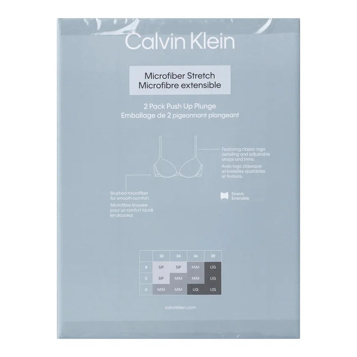 Calvin Klein Luxe Bra, 2-Pack