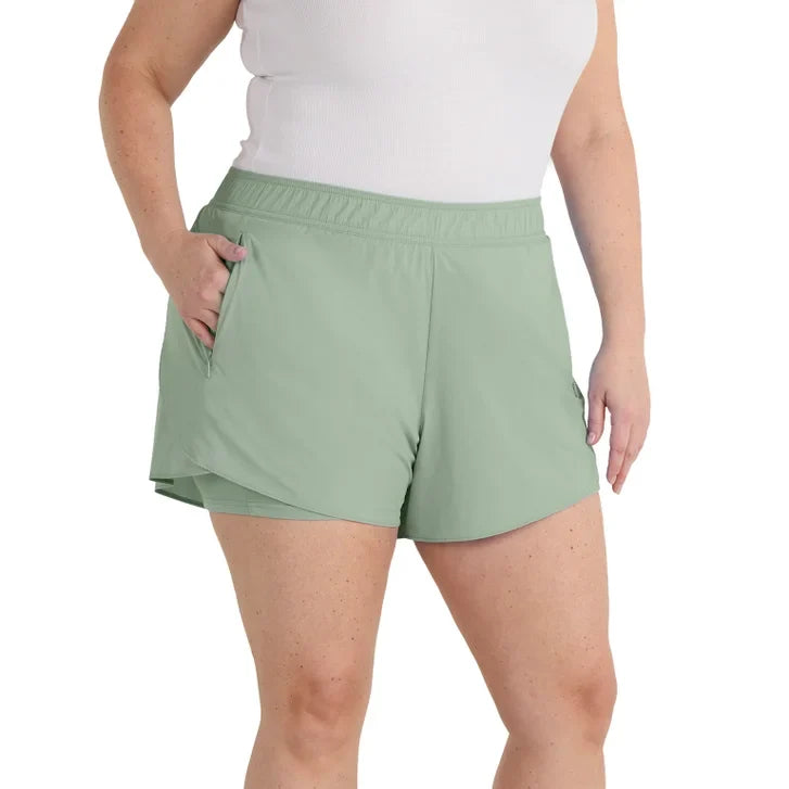 Spyder Women's Woven Active Short with Inner Bike Short