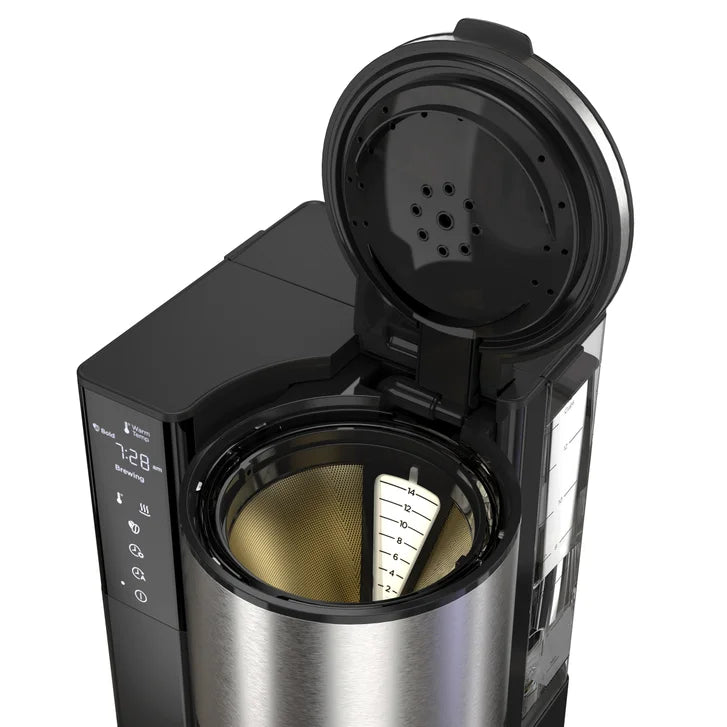 Hamilton Beach Easy Measure 14 Cup Programmable Coffee Maker with Touch Display and Reusable Filter