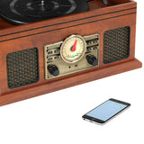 Victrola Nostalgic 4-in-1 Stereo Audio System with 3-speed Turntable