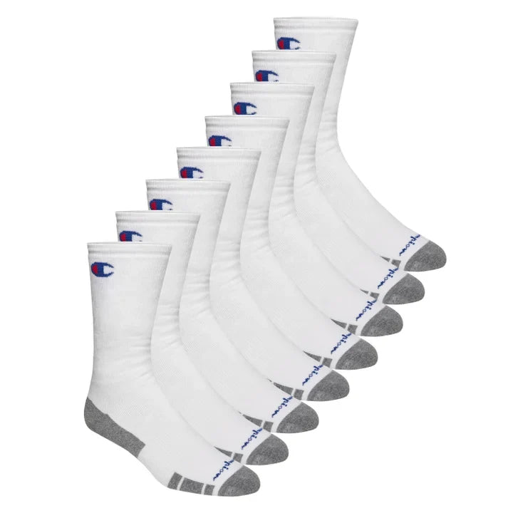 Champion Men's Crew Socks, 8-pack