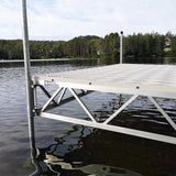 Multinautic QP-320 Aluminium Roll-In Dock Kit Straight Line Configuration with Polymer Decking