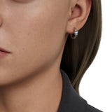 Round Brilliant Diamond Three Stone Hoop Earrings (0.20 ctw)