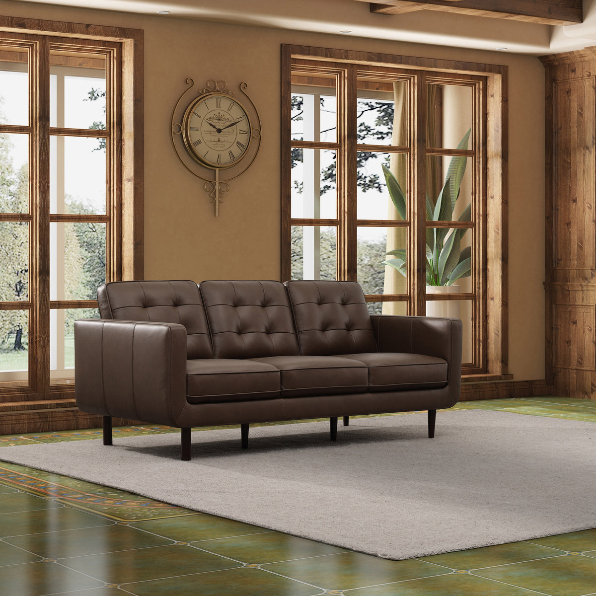 Simon Li – Top Grain Leather Sofa
