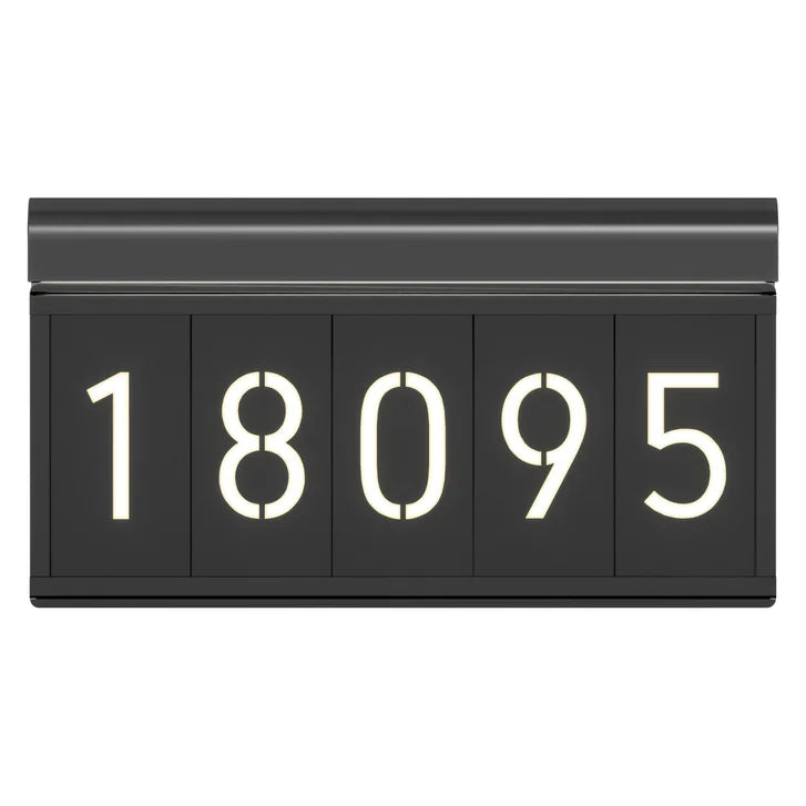Artika Bowen Outdoor LED Address Light, Black
