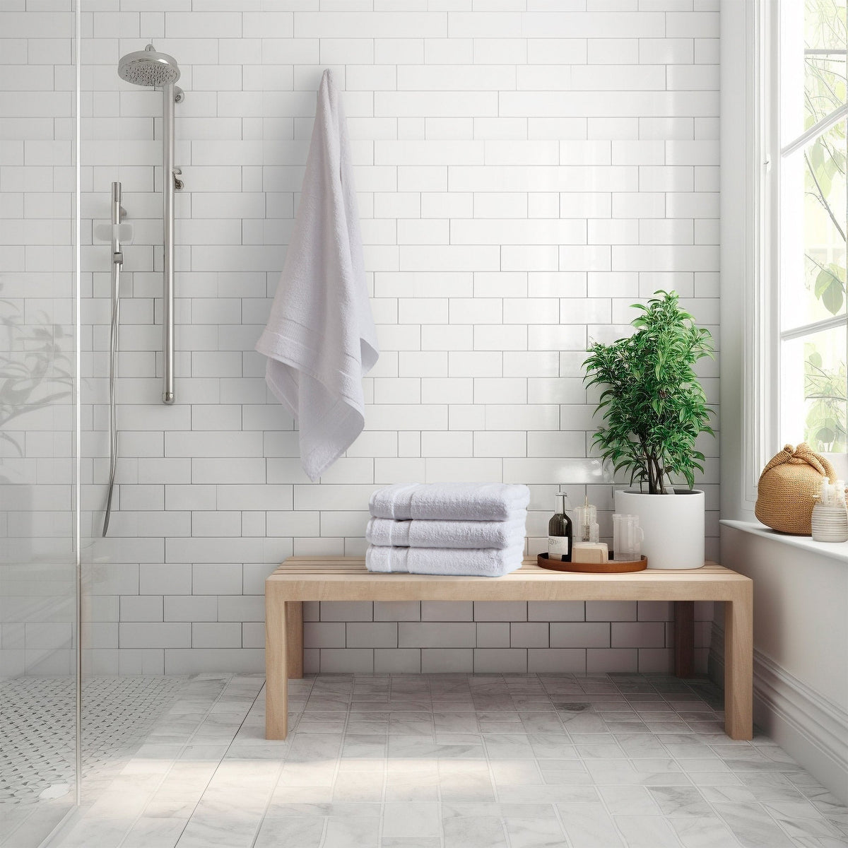 Serene Home Collection Bath Towel, 4-pack