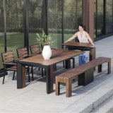 Transformer Table Extendable Outdoor Patio Dining Set