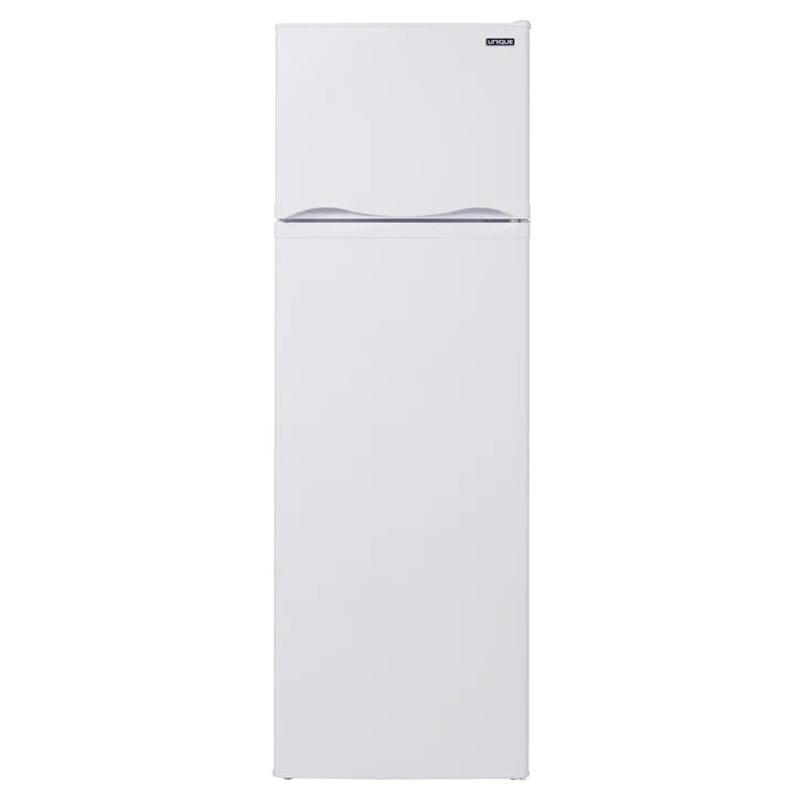 Unique 9.0 cu. ft. White Solar Powered Top Mount Refrigerator