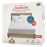 Sunbeam Water Resistant Heated Mattress Pad