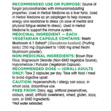 Organika Reishi Mushroom 250 mg Extract Vegetarian Capsules, 360-count