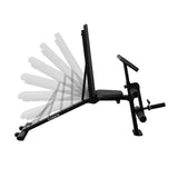 Centr Power Series FID1 Flat, Incline, Decline Weight Bench with Attachments
