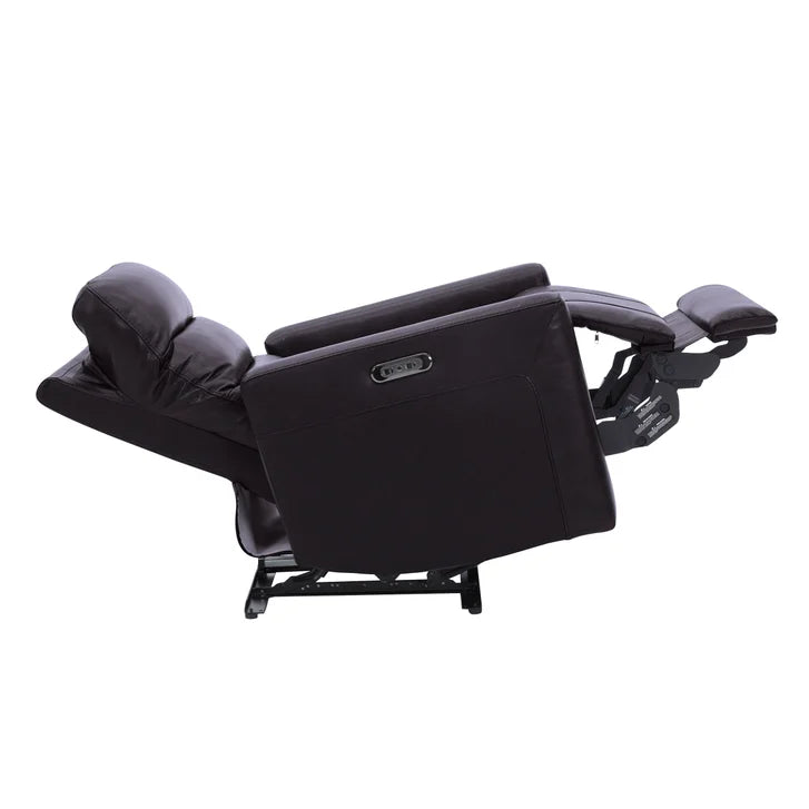 Gilman Creek Top-grain Leather CloudZero Power Recliner with Adjustable Headrest