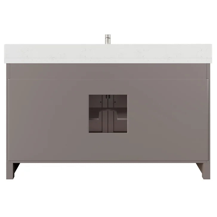 Studio Bathe Calais III Vanity in Mink Grey Finish with Engineered Stone Countertop