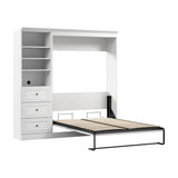 Bestar Evolution 2-piece Double Wall Bed Set, White