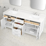 OVE Decors Renfrew Vanity with Quartz Top in White