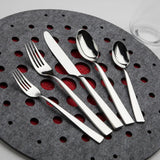 Gourmet Settings Resto Flatware Set, 60-piece