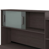 Bestar Orford L-Shaped Desk with Hutch