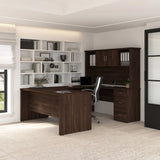 Bestar - Gosford U-Shaped Desk with Hutch