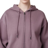 Tuff Athletics Women’s Oversized Fleece Hooded Full Zip
