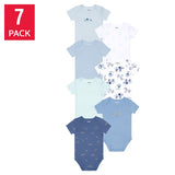 Pekkle Infant Short Sleeve Body Suit, 7-Pack