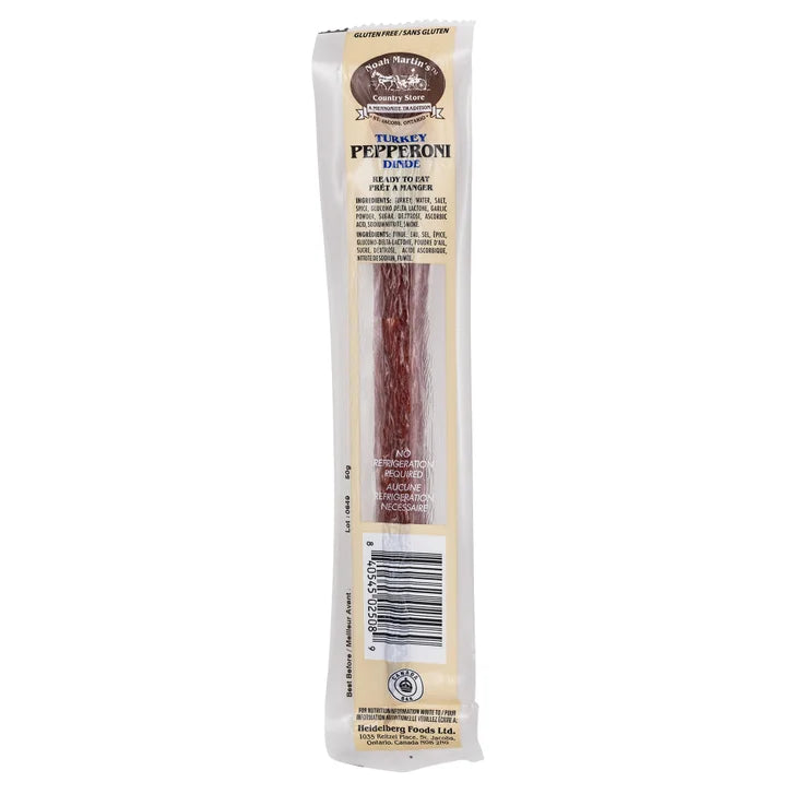 Noah Martin's Gourmet Turkey Pepperoni Sticks, 25 × 50 g