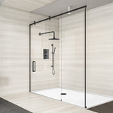 AGUA Canada Vanika Thermostatic Shower Post with Rainfall Shower Head