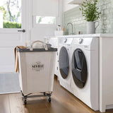 Seville Classics Heavy-Duty Rolling Laundry Hamper