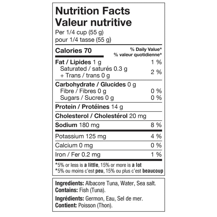 Ocean's Flaked White Albacore Tuna, 6 × 184 g