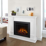 Real Flame Silverton White Mantel Electric Fireplace