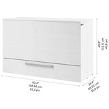 Borealis Double Cabinet Bed with Drawer & Mattress