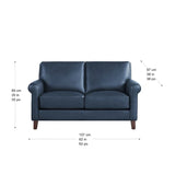 Prospera Home Larsen Top-grain Leather Sofa and Loveseat