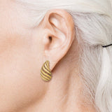 Teardrop Earrings in Yellow Gold