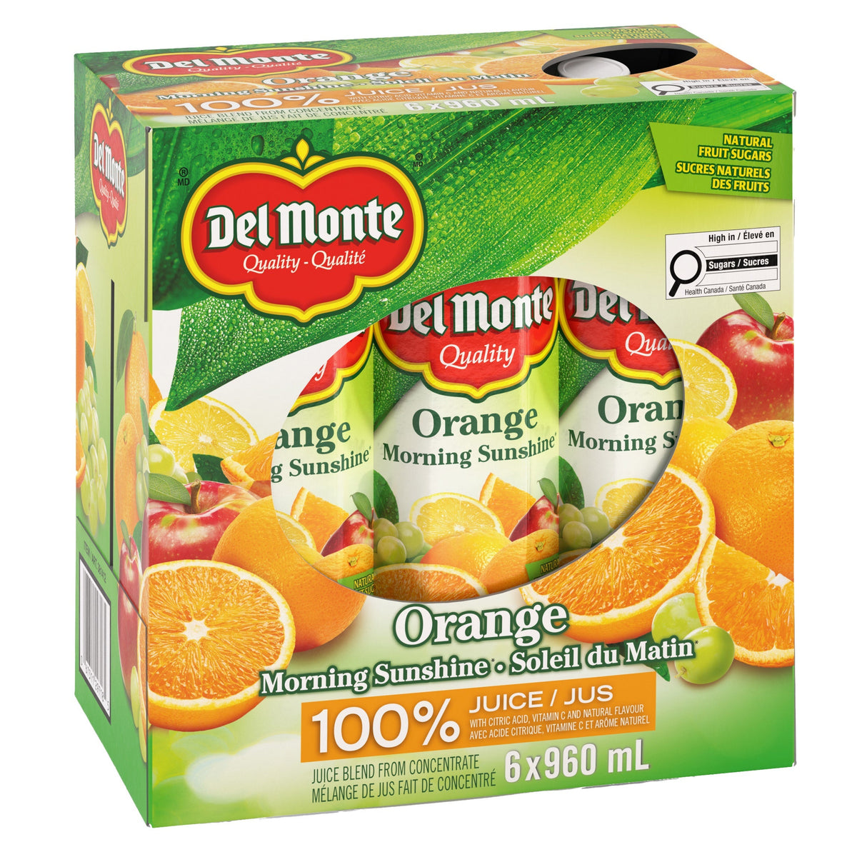 Del Monte Orange Juice, 6 x 960 mL