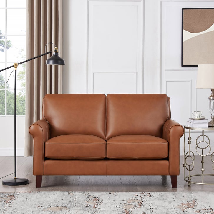 Prospera Home Larsen Top-grain Leather Sofa and Loveseat