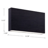 Light & Modern Lordon Style 10 in. Outdoor Rated LED Wall Sconce