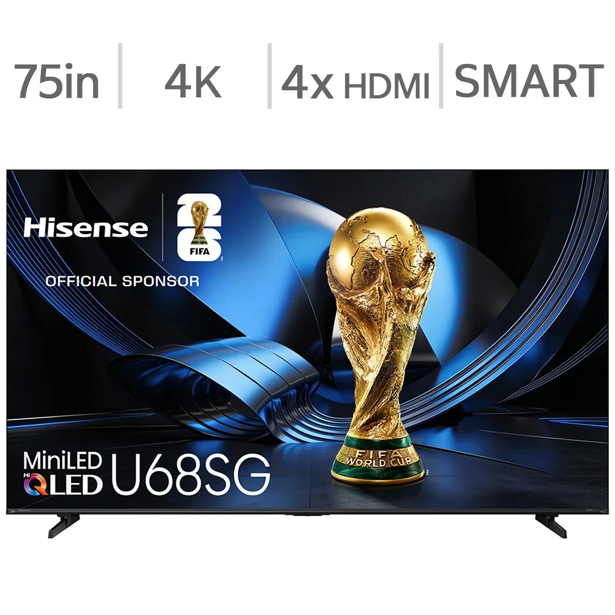 Hisense 75" Class - U68SG Series - 4K QLED Mini LED TV