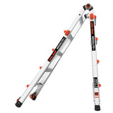 Little Giant MegaLite + Multi-use Ladder M18 Type1A Aluminum with Safety Levelers