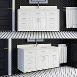 Studio Bathe Thomson II Vanity in White Finish with Engineered Stone Countertop