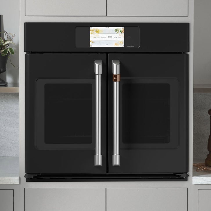 Café 30 in. 5.0 cu. ft. Electric French-Door Single Wall Oven with True European Convection