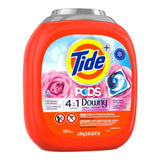 Tide PODS with Downy, Liquid Laundry Detergent Pacs, April Fresh, 104-count