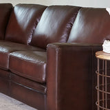 Prospera Home Luca Top-grain Leather 3-piece Living Room Set