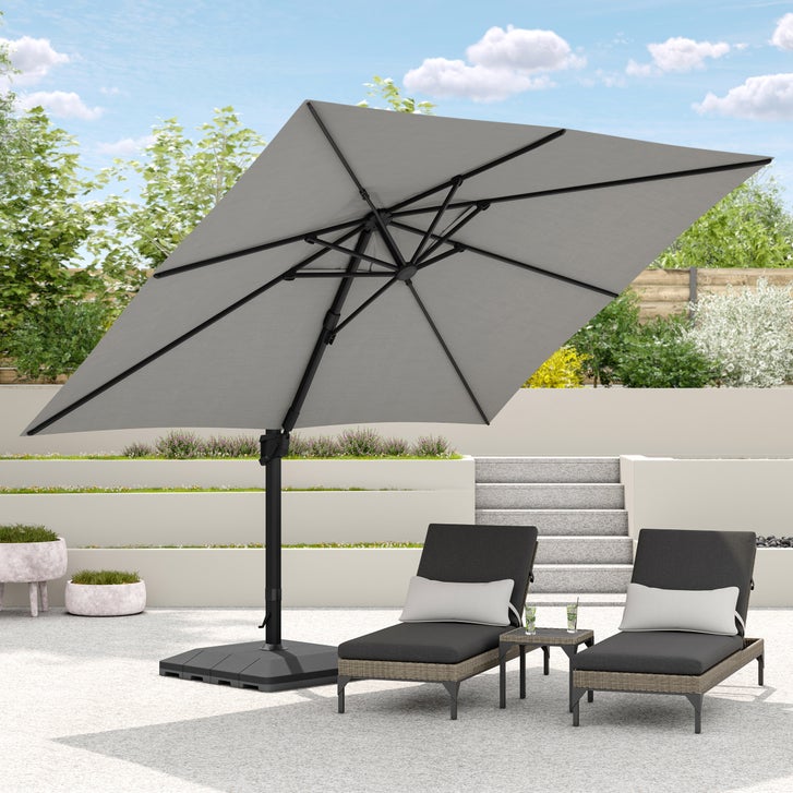 Sirio 4 m x 3 m (13 ft. x 10 ft.) Cantilever Umbrella