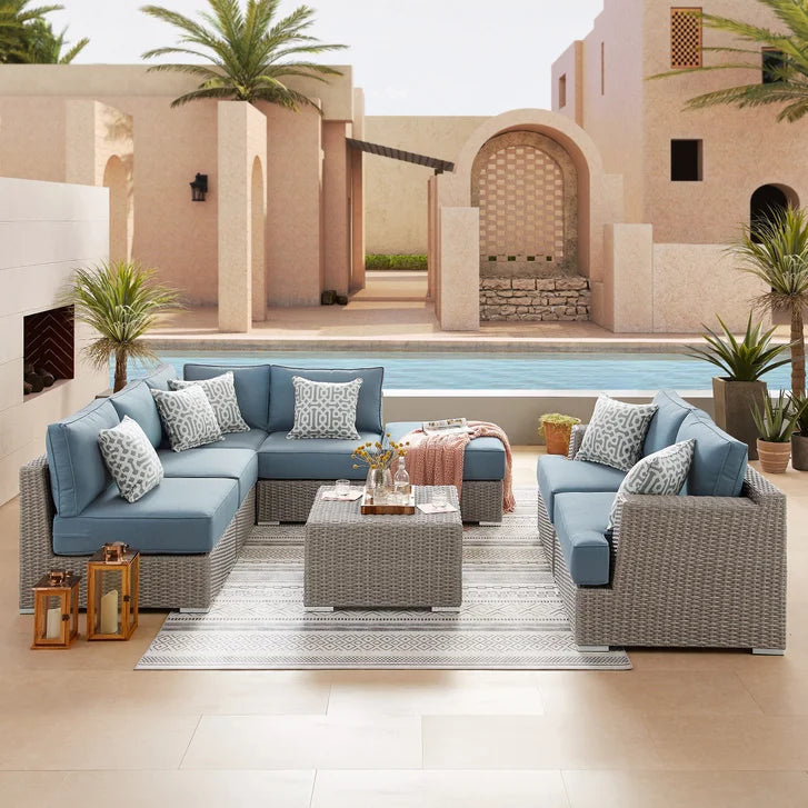 Niko 8-piece Patio Sectional Conversation Set