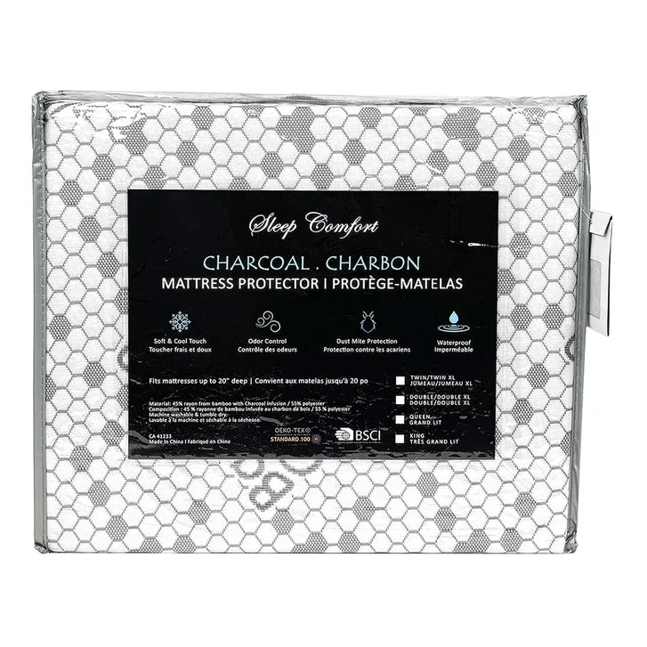 Cotton House Charcoal Infused Waterproof Mattress Protector