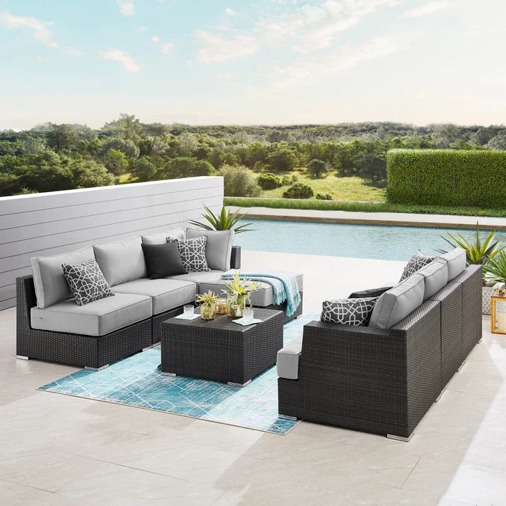 Niko 8-piece Patio Sectional Conversation Set