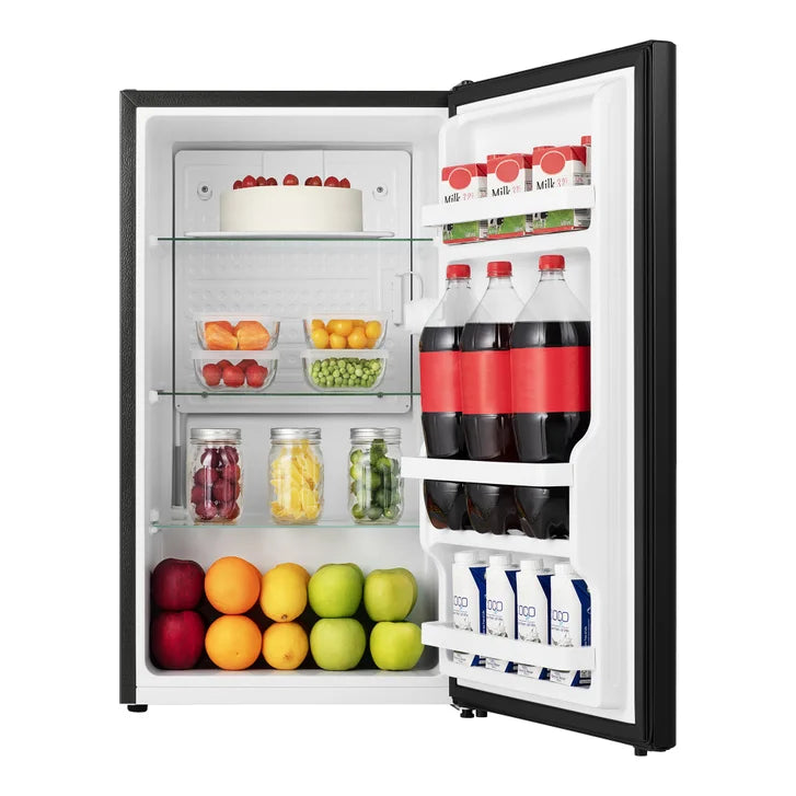 Hisense 33 in. 3.3 cu ft. Black Compact Fridge with Reversible Curved Door
