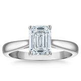 1.70 ct Emerald Cut, Clarity VS1, Colour F, Diamond Solitaire Ring