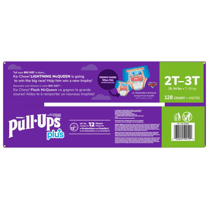 Huggies Pull-Ups Plus Training Pants Boy, 2T to 6T