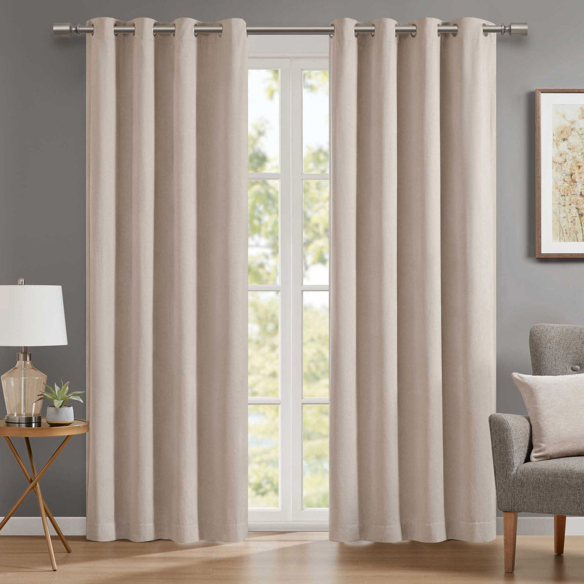 Beautyrest Walton Blackout Curtain Panel, 2-panels